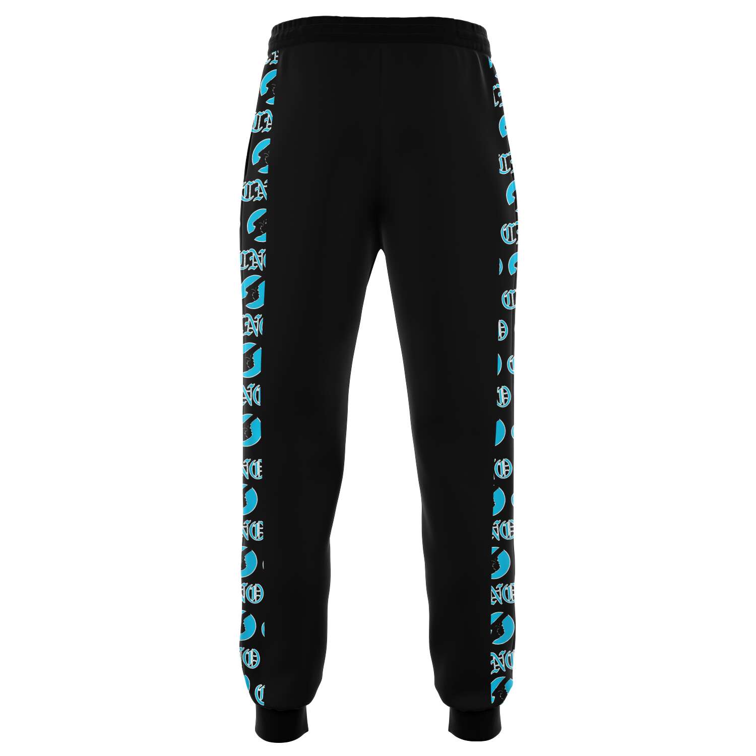 CNO Carolina Blue on Black Joggers