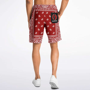 CNO Bandana Print Shorts (Blood Red)