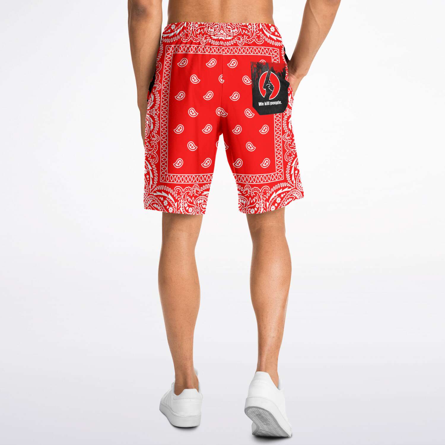 CNO Bandana Print Shorts 2 (Red)