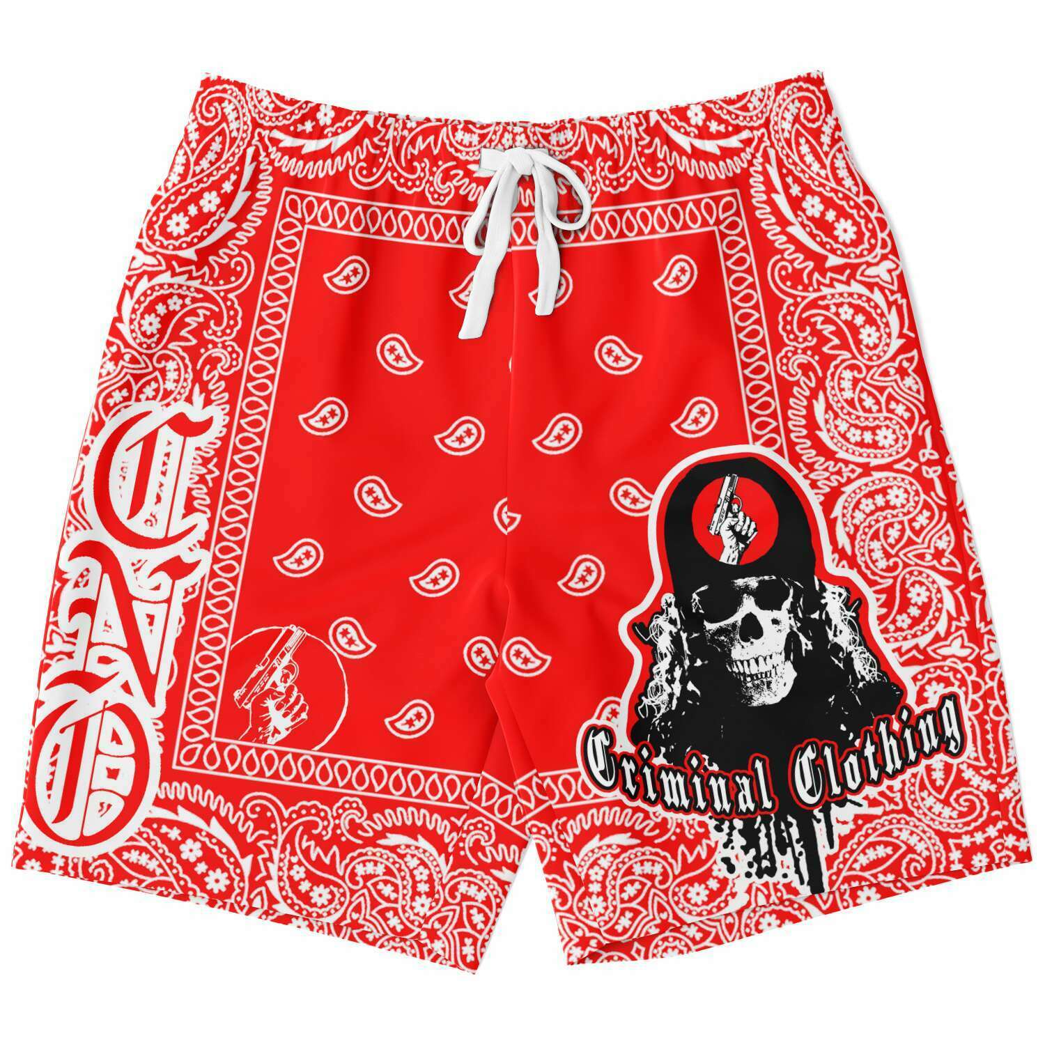 CNO Bandana Print Shorts 2 (Red)