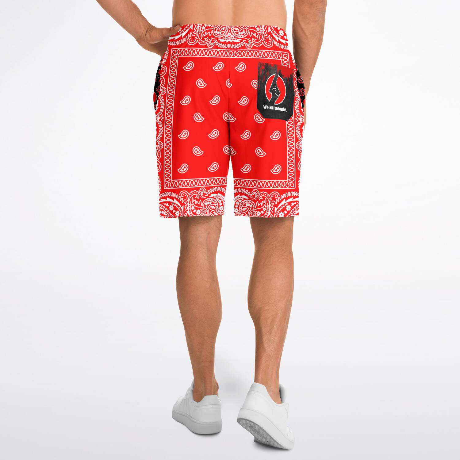 CNO Bandana Print Shorts 2 (Red)