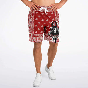 CNO Bandana Print Shorts (Blood Red)