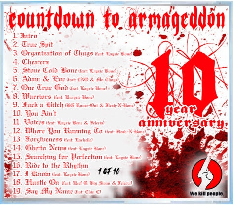 Countdown To Armageddon 10 Year Anniversary CD (Limited to Only 10 Copies)