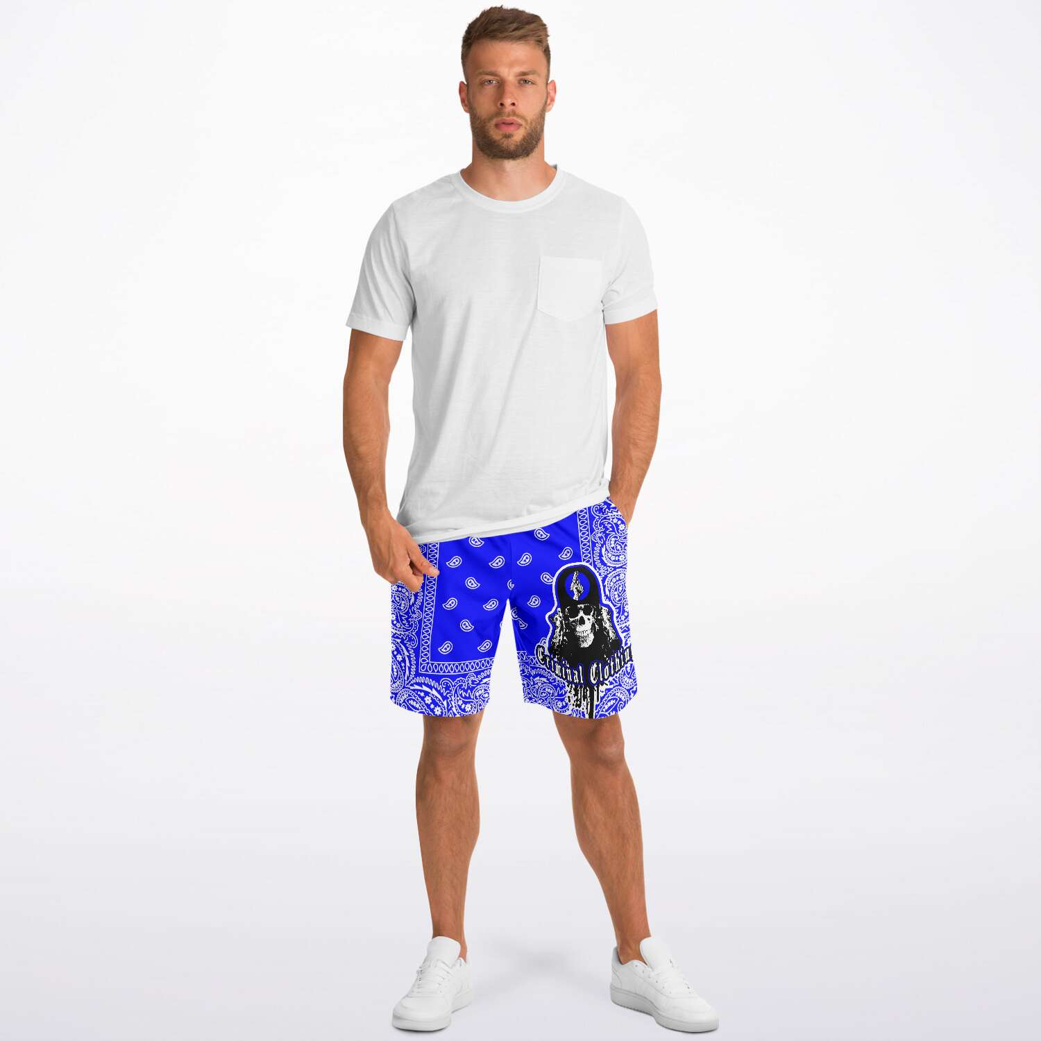 CNO Bandana Shorts (Royal Blue) – shopCNO