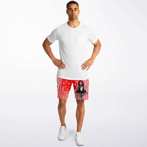 CNO Bandana Print Shorts 2 (Red)